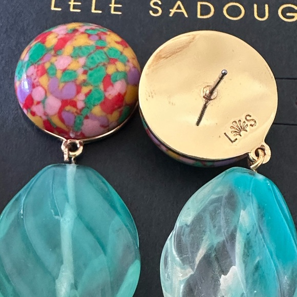 LELE sadoughi colorfu long earrings - Picture 7 of 10
